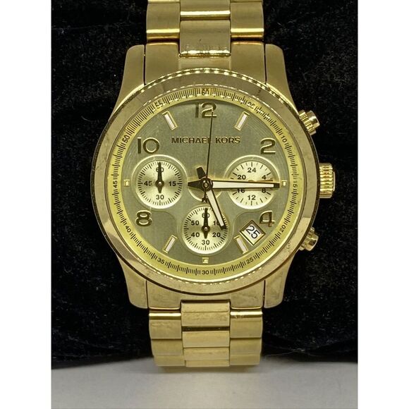 Michael Kors Runway MK5055 Womens Stainless Steel Analog Dial Quartz Watch EY116 - Picture 2 of 12